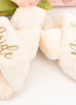 Here Comes the Bride - NaturalSucculents Fluffy Bridal Slippers