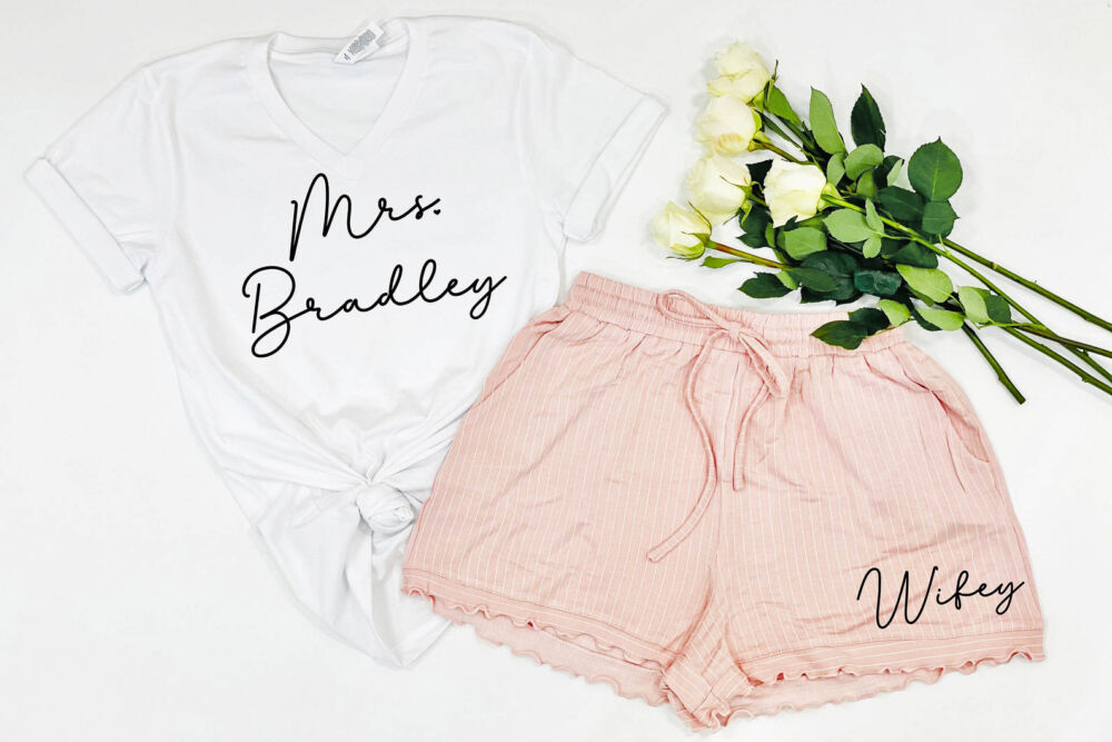 Here Comes the Bride - Up2ournecksinfabric custom bride sleepwear