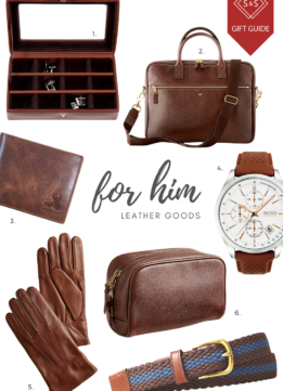 Sparkles and Shoes Holiday Gift Guide - Leather Lover - Gift Ideas for Him