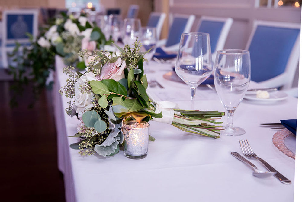 Bridesmaid Bouquet on Table
