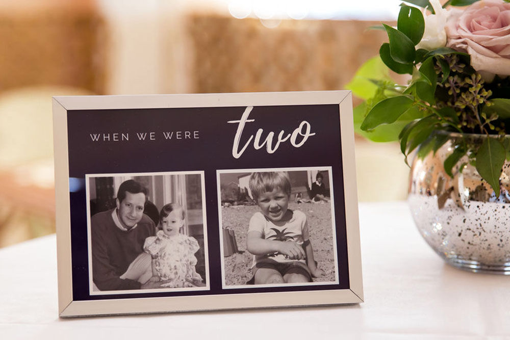 Pictures and Flowers on Cocktail Tables