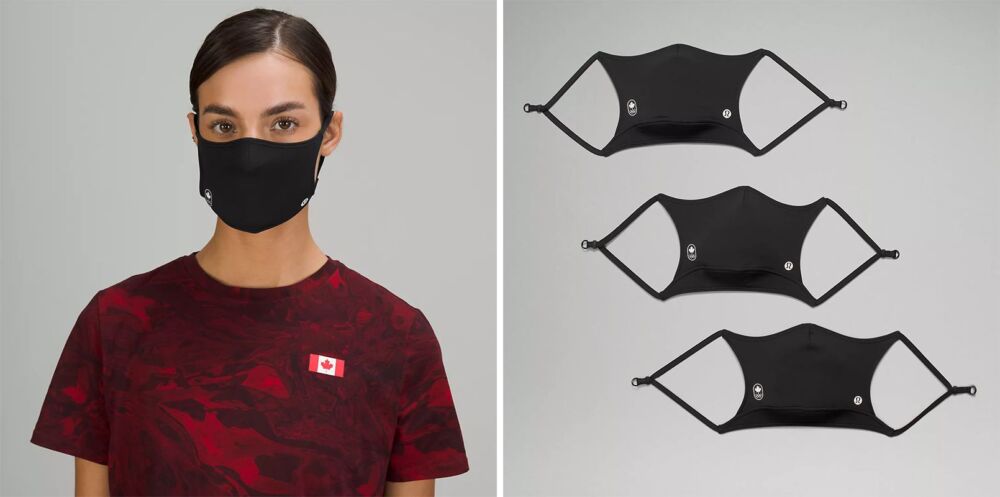 Team Canada x Lululemon - lululemon Ear Loop Face Mask 3 Pack 02