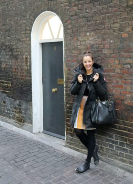 Black and Colorful Winter Style In London