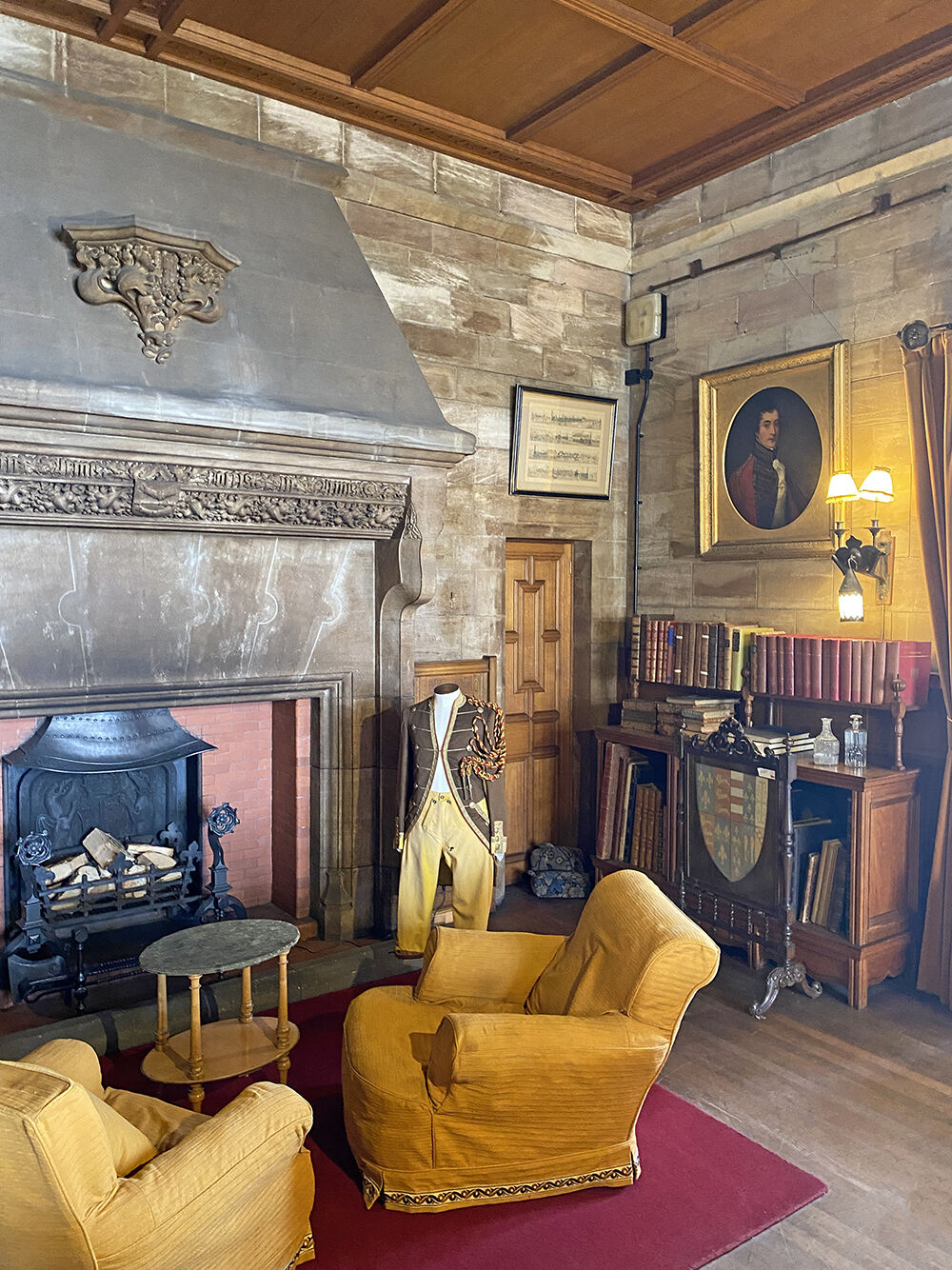 Sitting room at Bamburgh Castle