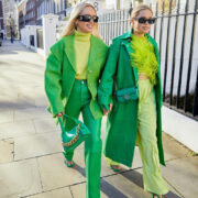 The Green Edit - London Fashion Sisters Olivia & Alice in All Green