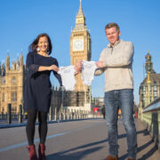 Sparkles and Shoes Pregnancy Announcement Photoshoot - Plot Twist Onesies from Etsy - Parliament Big Ben London Photoshoot - Twin Pregnancy Questions
