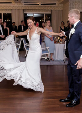 Sparkles and Shoes First Dance Wedding at Audubon Country Club