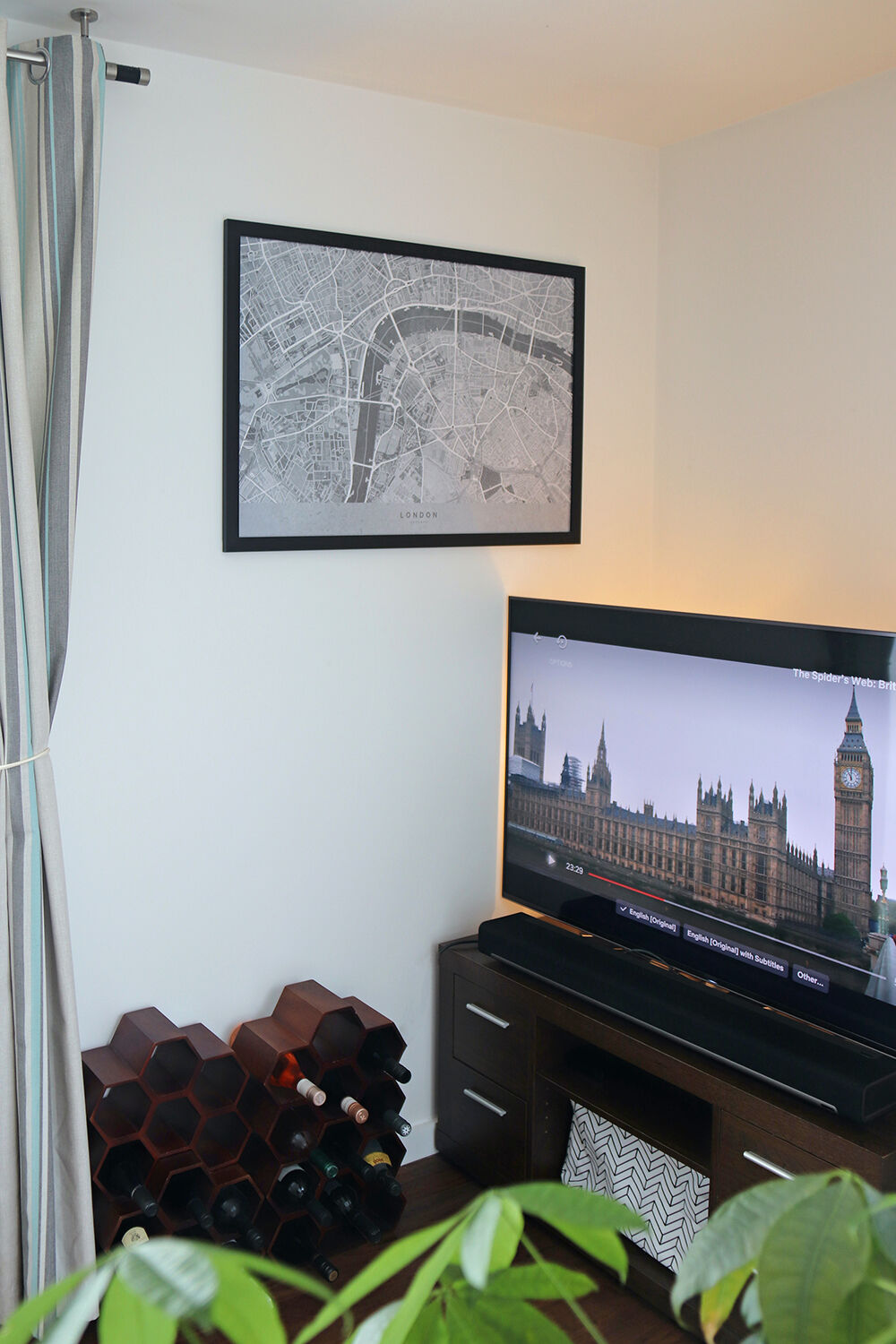 London Map III in Living Room with Big Ben, the Palace of Westminster