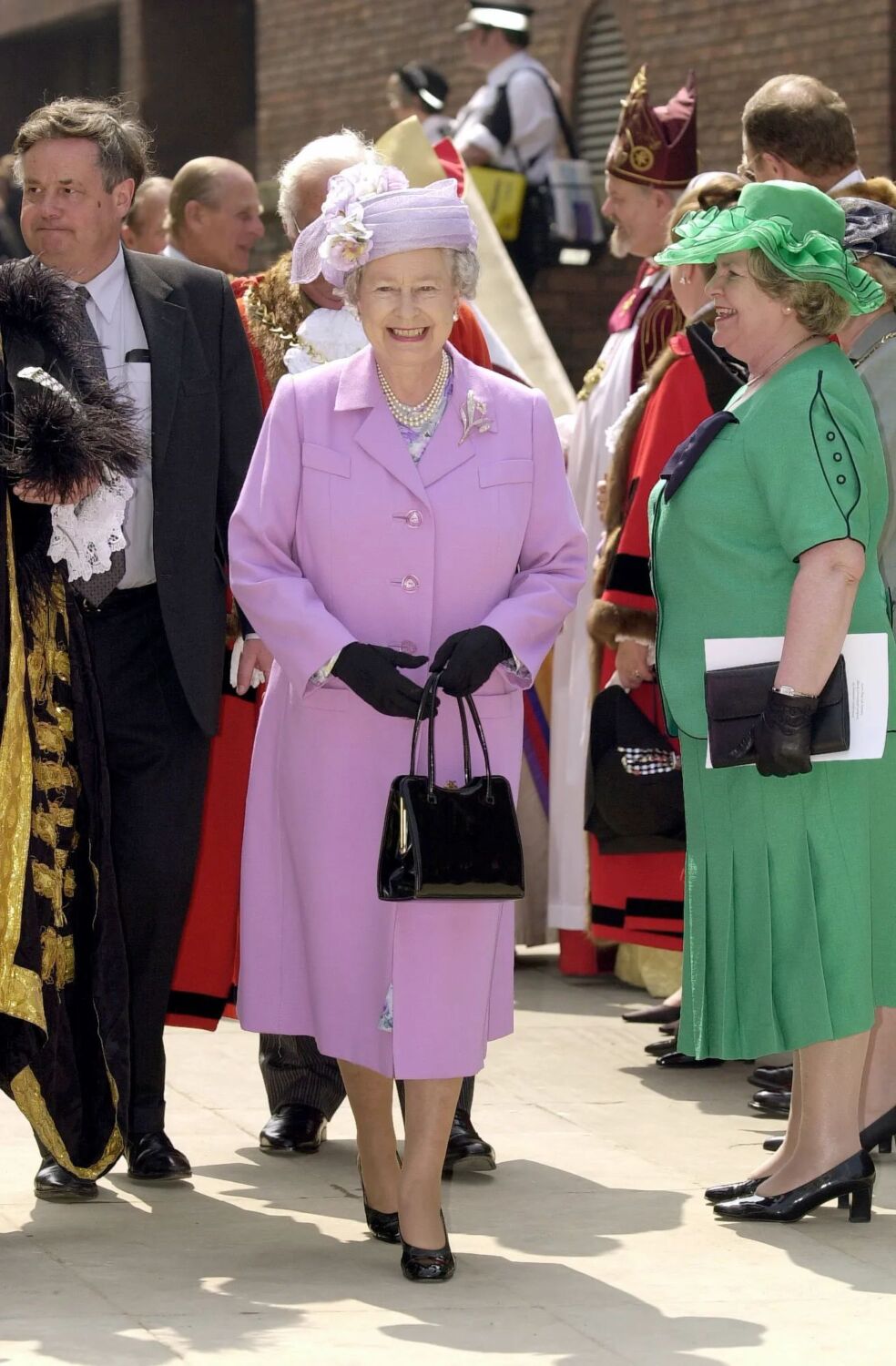 2000 - The Queen wore lilac to open the Millennium Bridge - Tim Graham