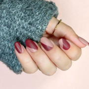 Autumn Nails - Vertical French Tips by Brittney Boyce of Nails of LA
