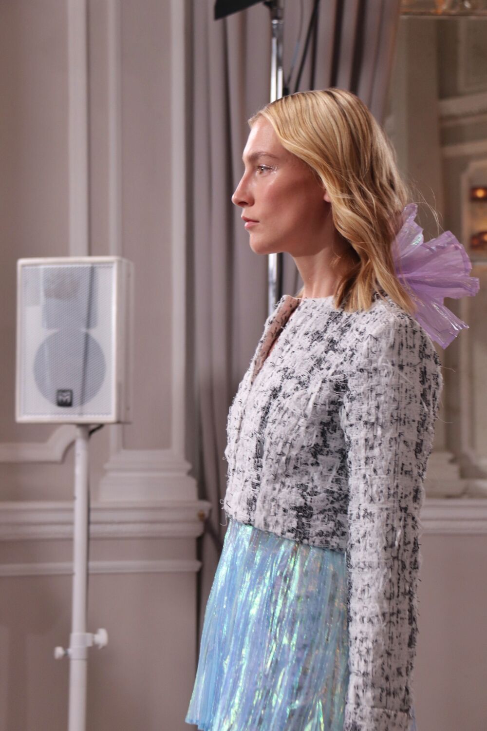 Purple Tulle Rue Agthonis SS23 Runway