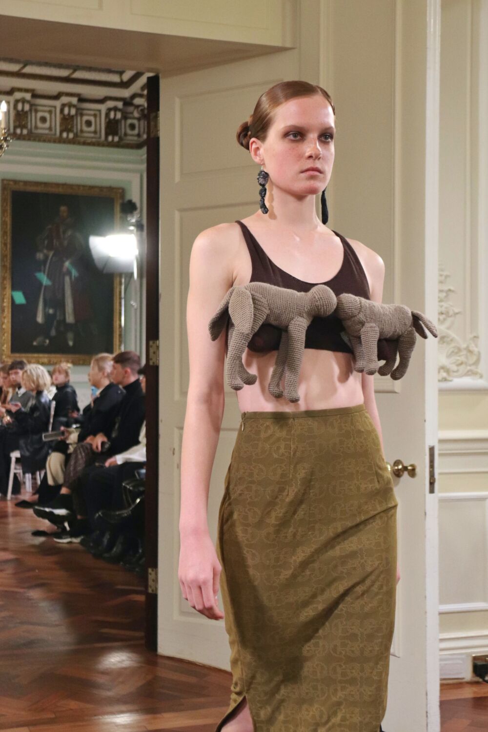 Stuffed Animal Dog Bra at RuiRui Deng Spring Summer 2023 Runway Show