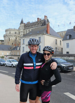 With Mark in-front of the 15th century Chateau Royal d'Amboise