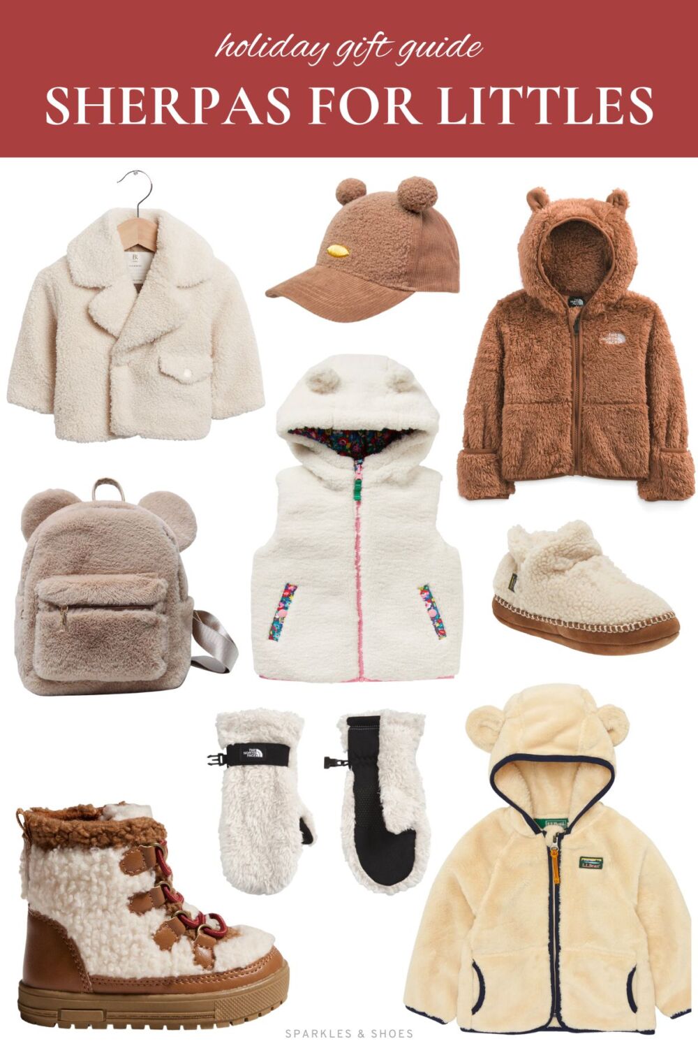 Sparkles and Shoes 2022 Holiday Gift Guide - Kids Sherpa Clothing and Accessories