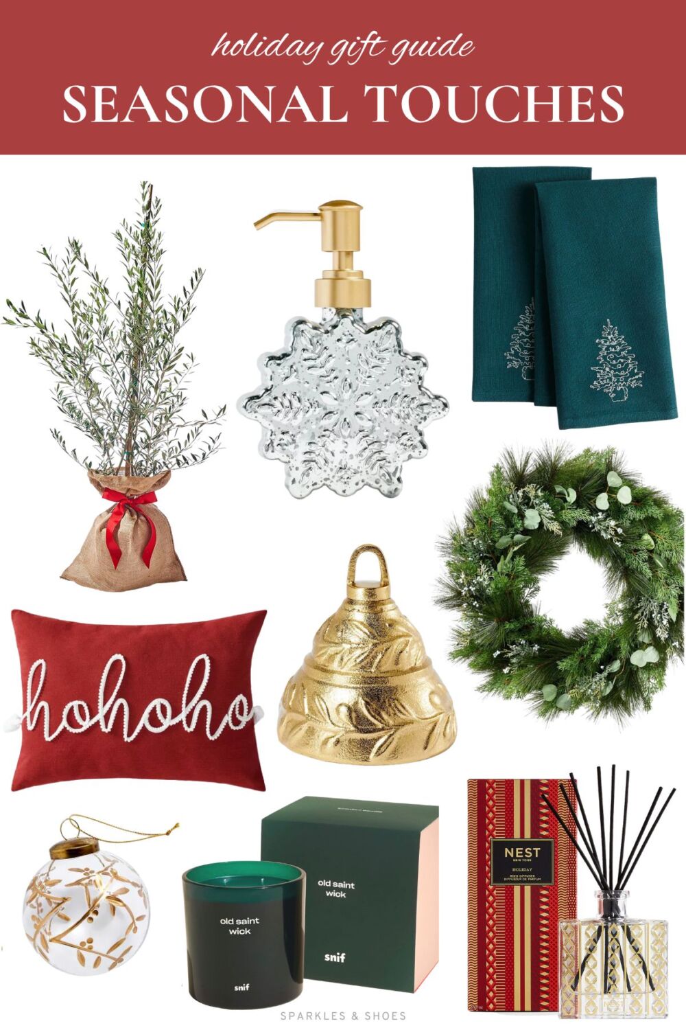 Sparkles and Shoes Holiday Gift Guide 2022 - Seasonal Home Decor