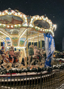 The 2022 Gdansk Christmas Market - Carousel in Targ Weglowy Square
