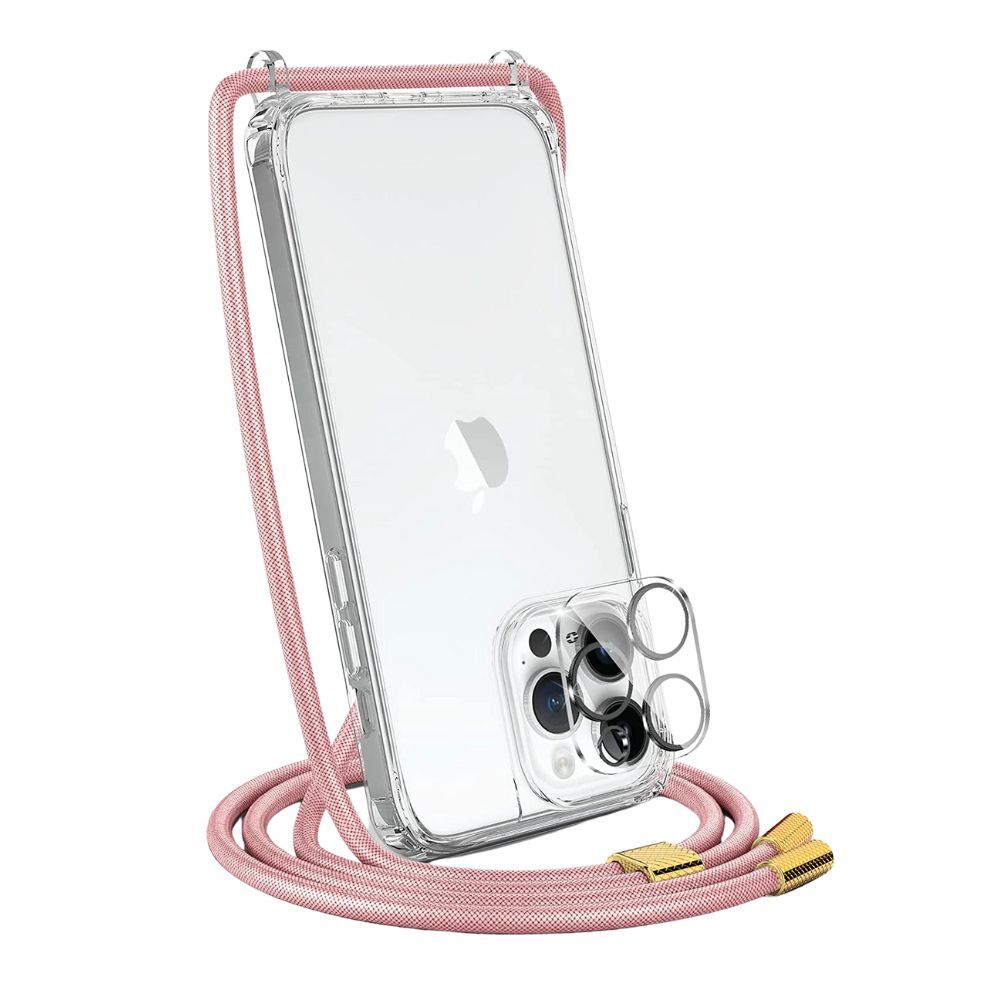 UYMO Crossbody Cell Phone Case for iPhone 14 Pro with Adjustable Necklace