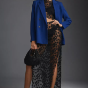 ANTHROPOLOGIE Maeve Double-Breasted Blazer