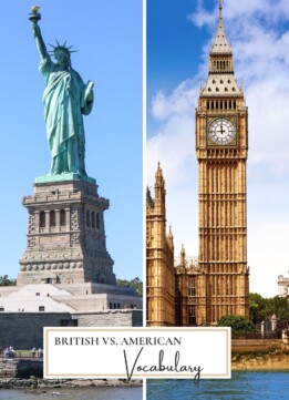 Sparkles and Shoes British vs American Vocabulary