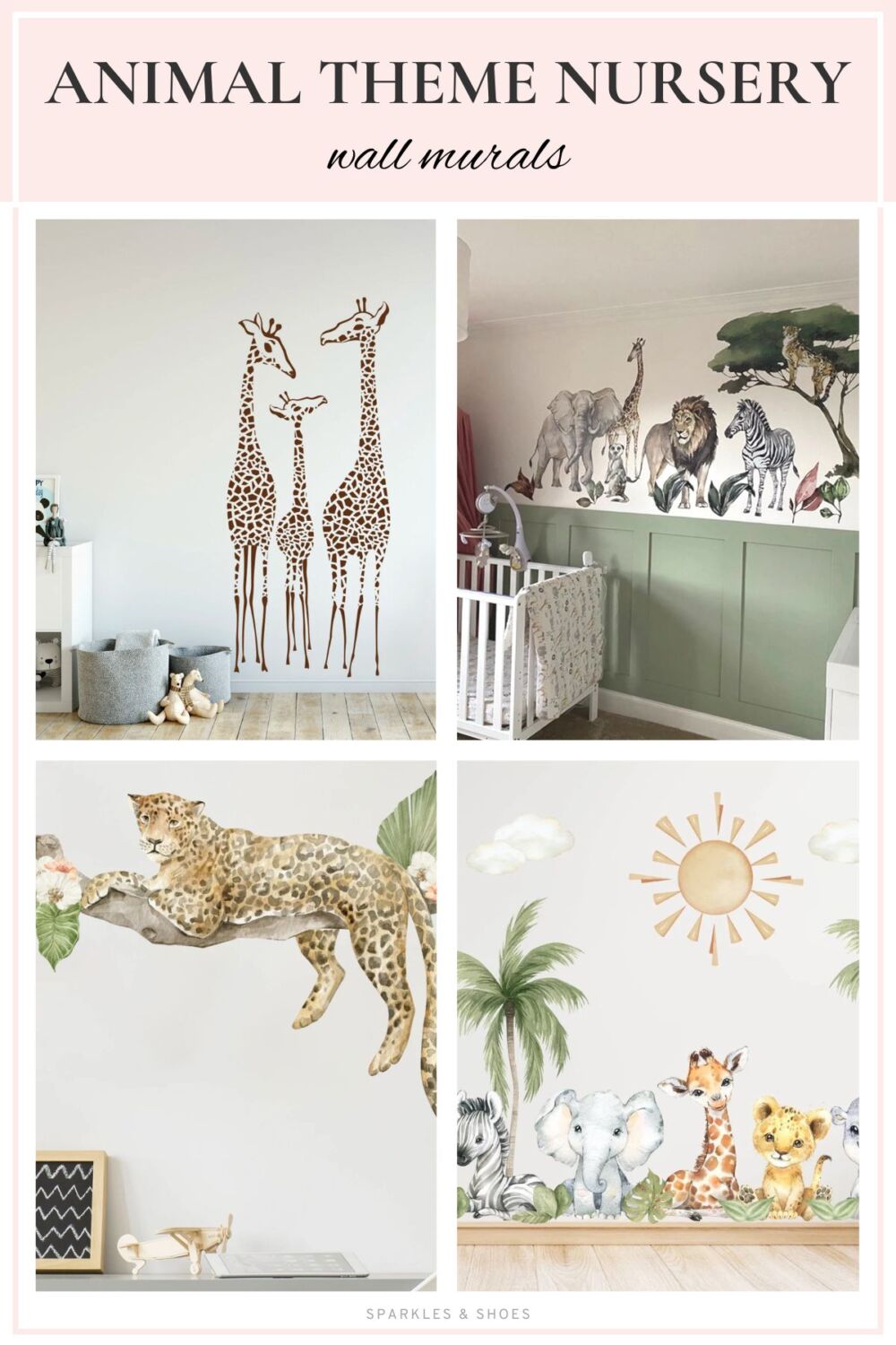 Wall Murals for Framed Art Prints for an Animal Nursery