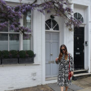 London Blogger wearing Black and White in Kensington