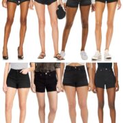 Black and White Jorts - Denim Shorts - Sparkles and Shoes - Black Shorts for Summer 2023