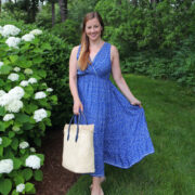 Casual Summer Style in V Neck Midi Dress