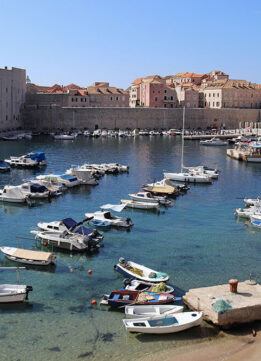 The Old Port - Historical landmark in Dubrovnik, Croatia