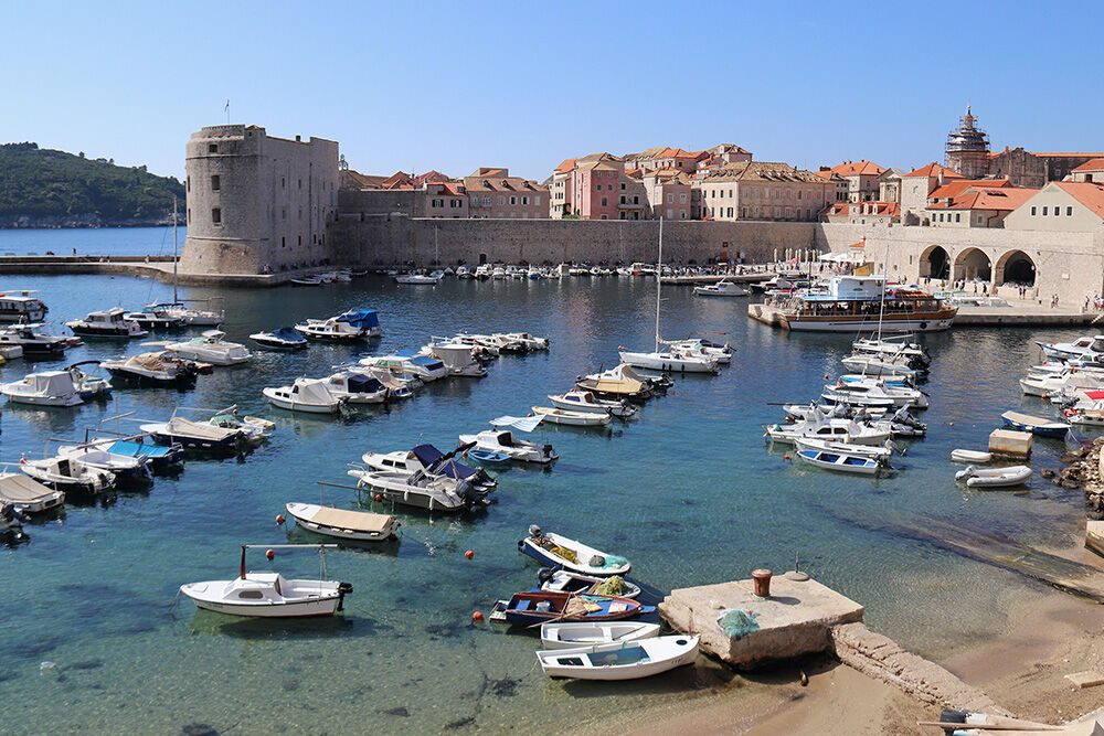 The Old Port - Historical landmark in Dubrovnik, Croatia
