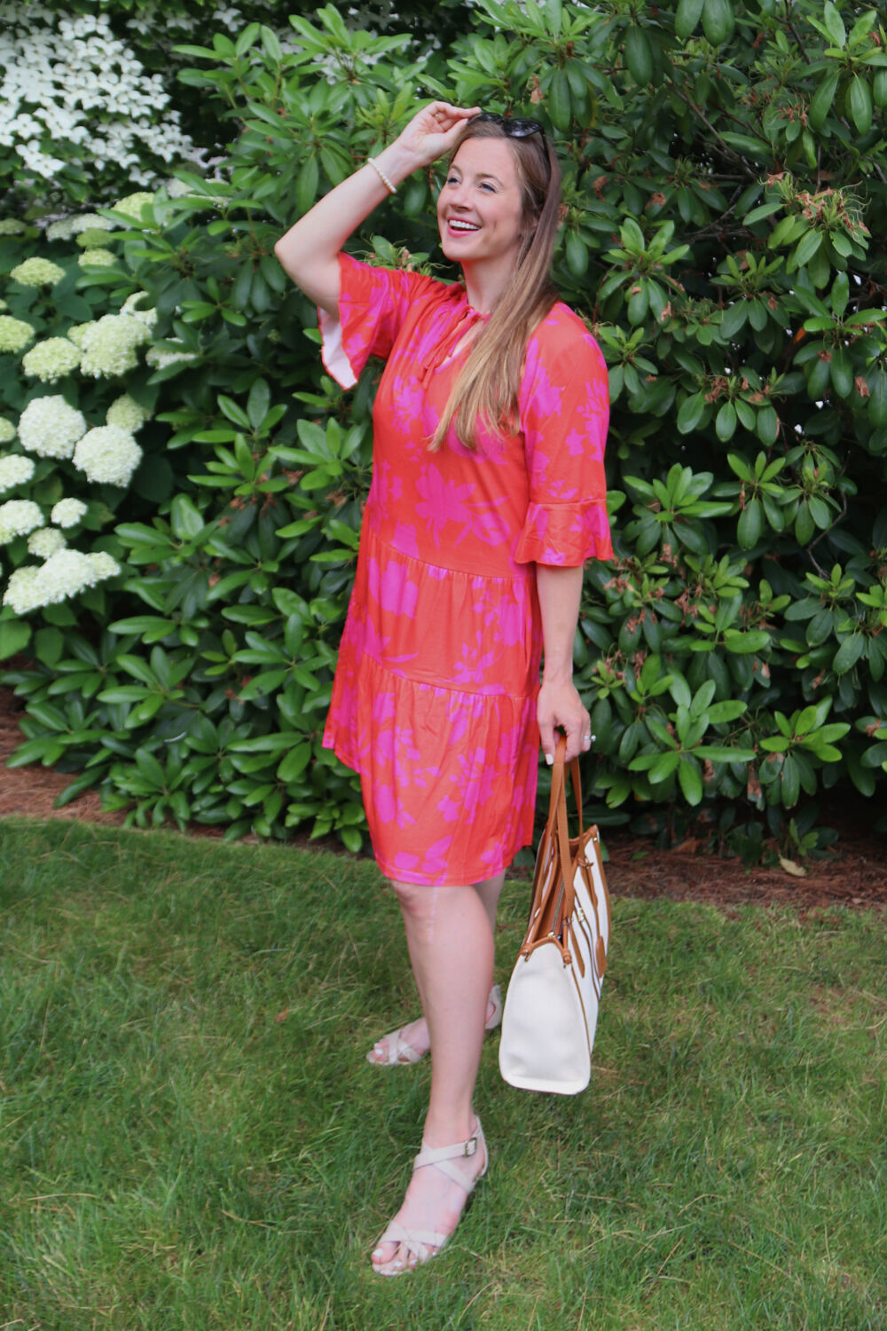Striped Spring Ruffle Babydoll Dress