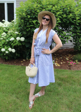 Sky Stripes Dress in Cape Cod