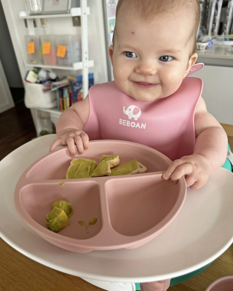 Lily Harper Eating in Bumbo