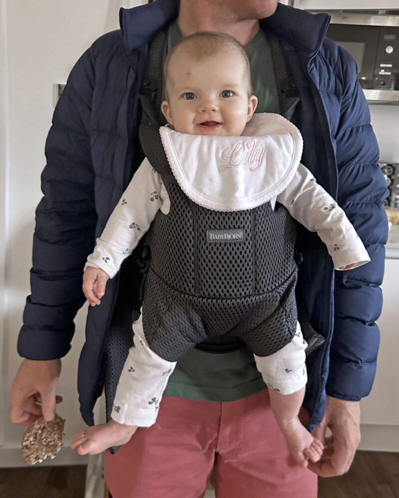 Lily Harper in Babybjorn Carrier