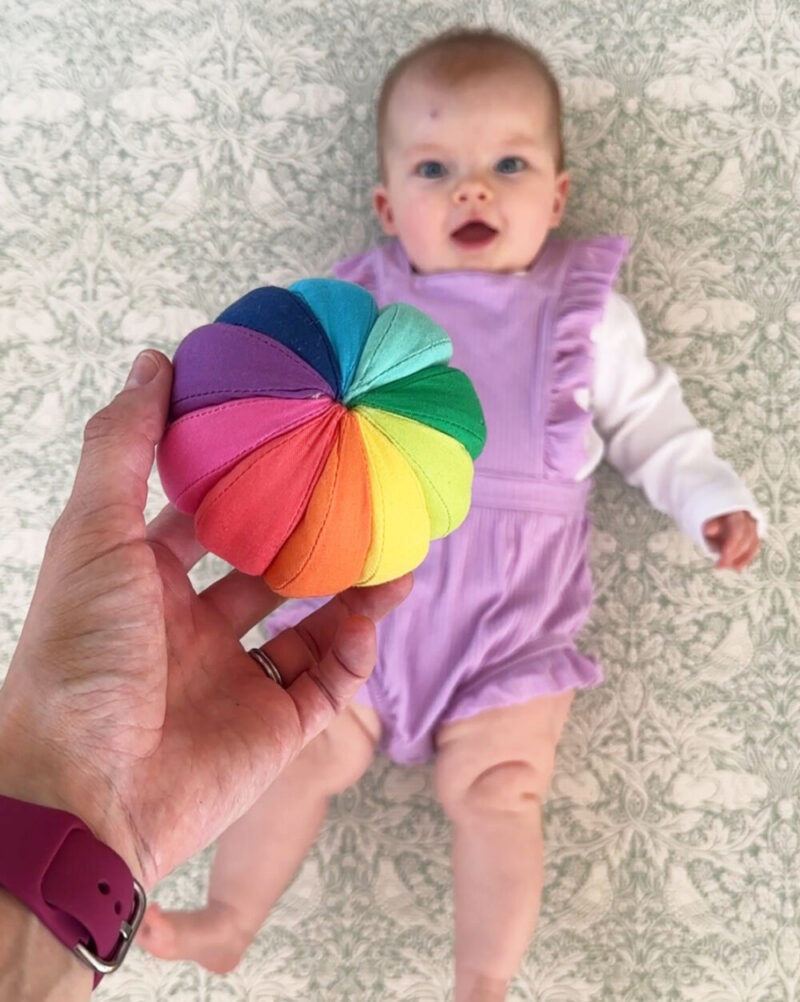 Lily Harper with Lovevery Ball