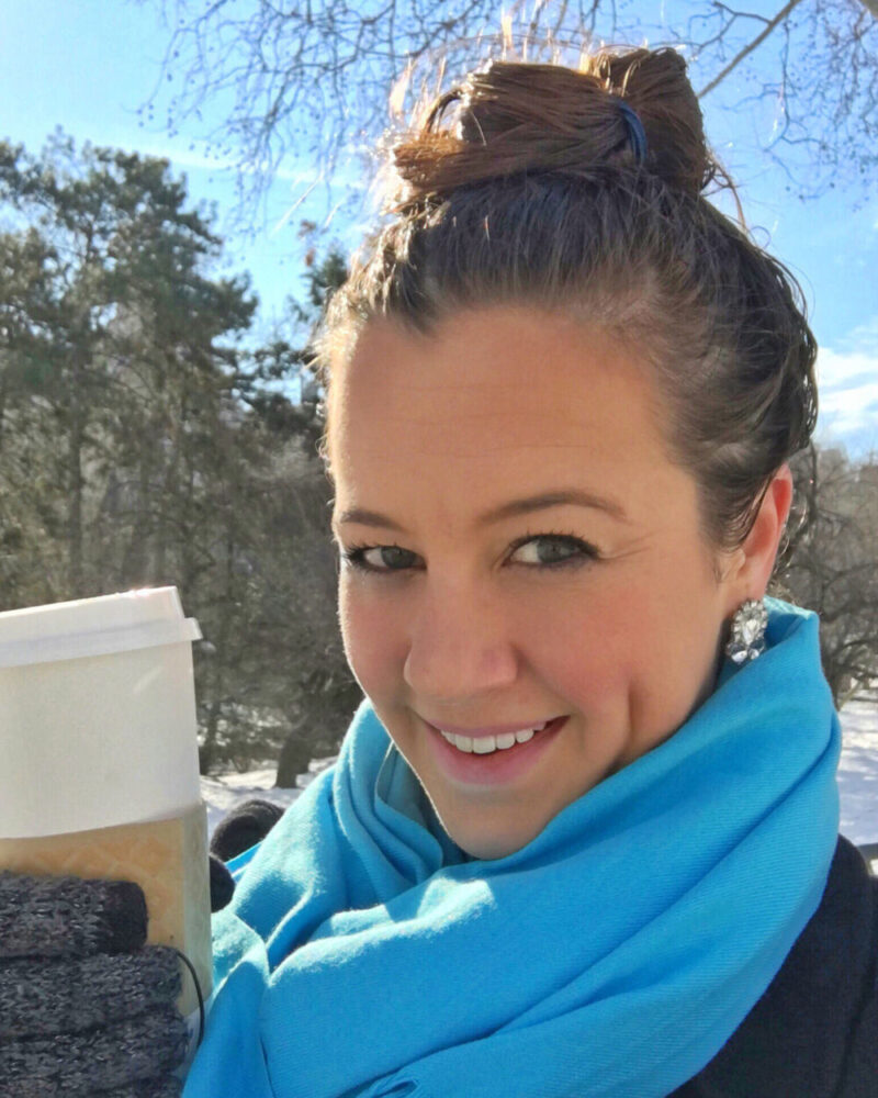 Selfie in Central Park in New York City in 2016