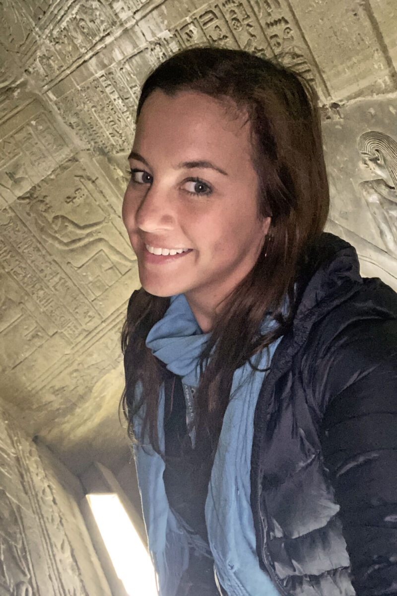 Selfie inside the Temple of Dendra