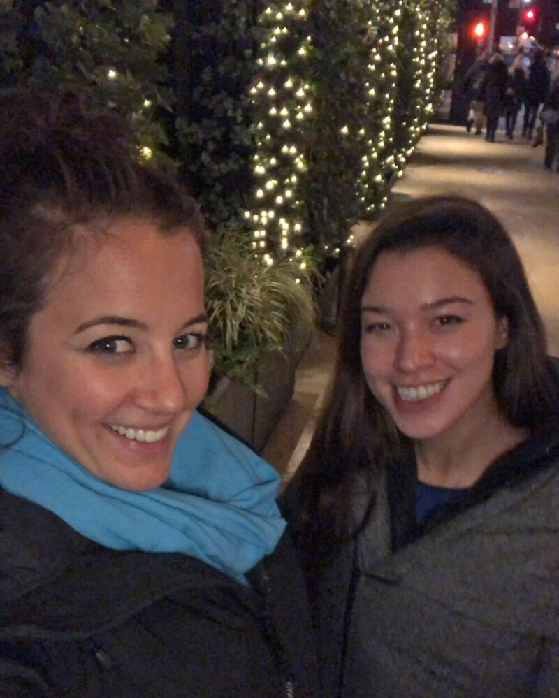Selfie outside Quality Eats in New York City