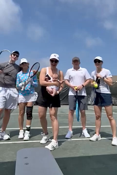 Family Tennis Photo