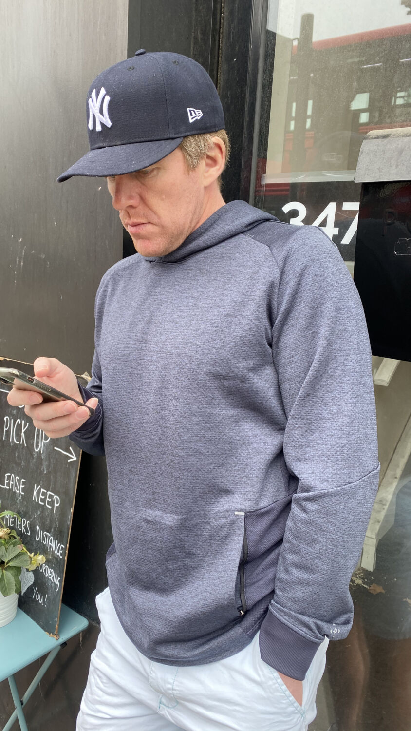Mark in a Yankees hat