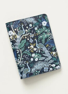 Rifle Paper Co. Passport Holder Peacock
