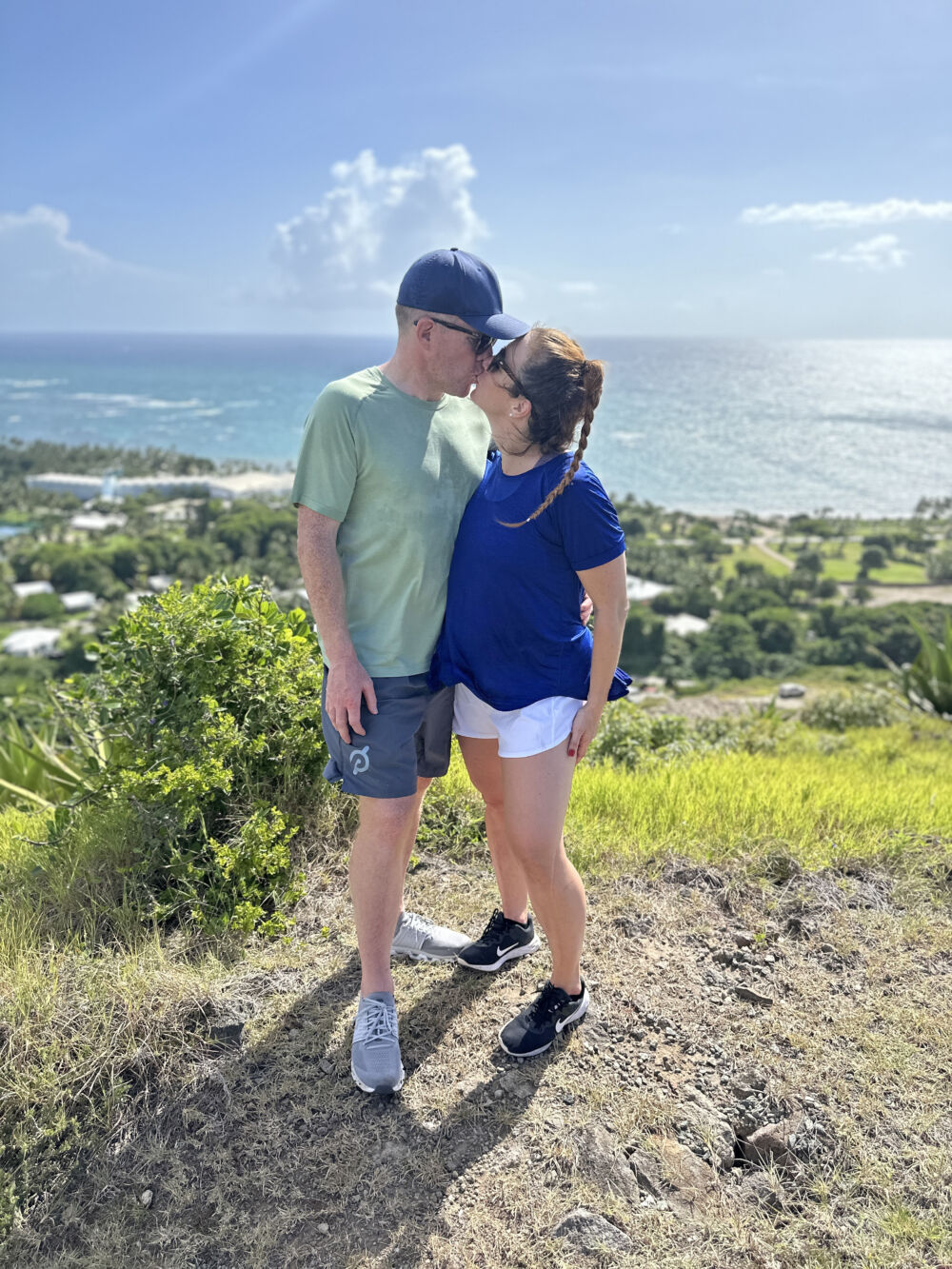 At the summit of our hike up a local Quarry in Vieux Fort, St. Lucia