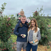 Family Shot at Orchard Harvest Moon Farm and Orchard in North Salem NY