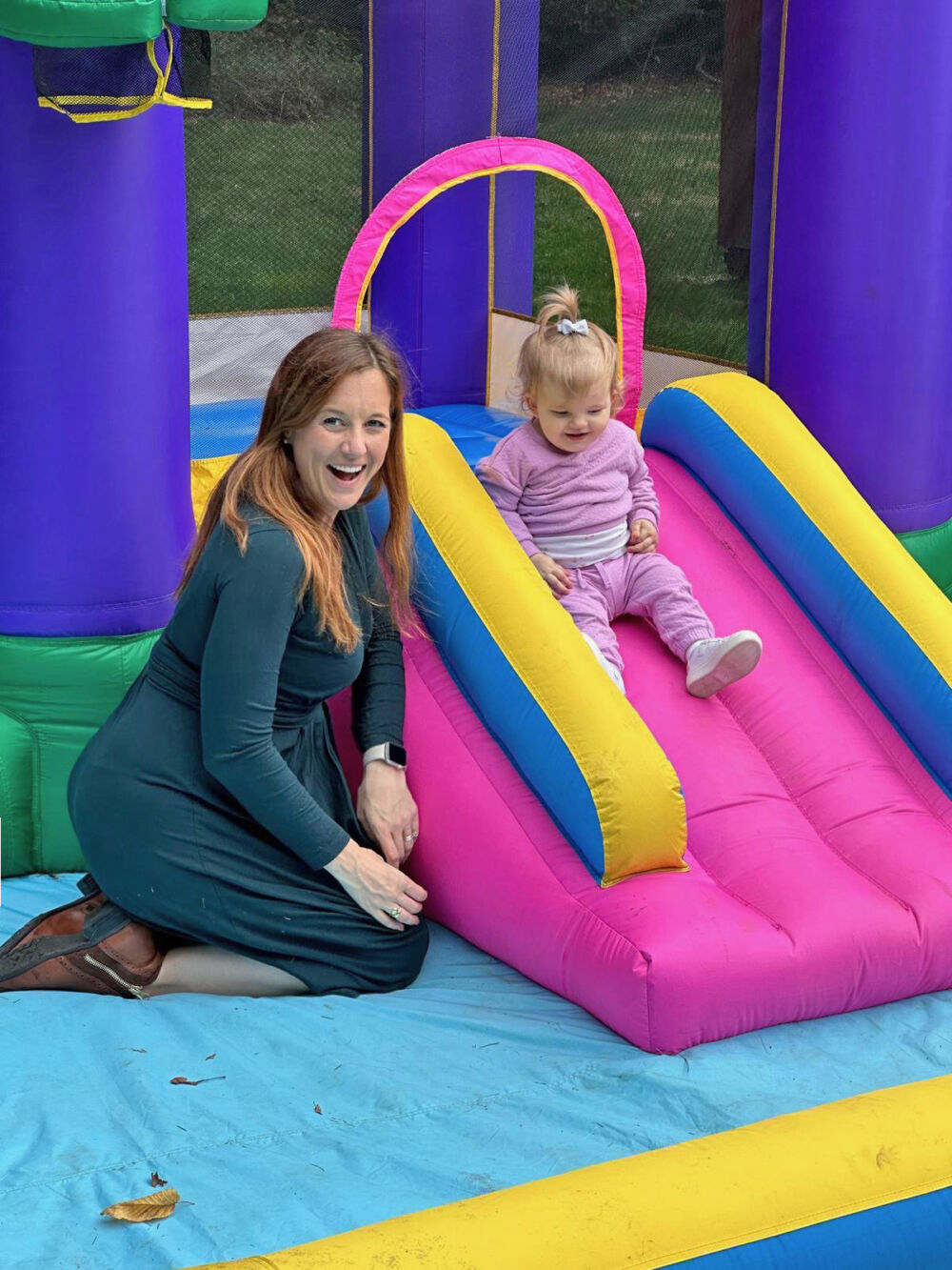 Lily on Bouncy Castle