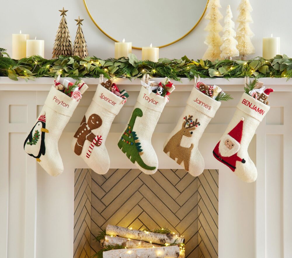 west elm x pbk Modern Christmas Stocking Collection