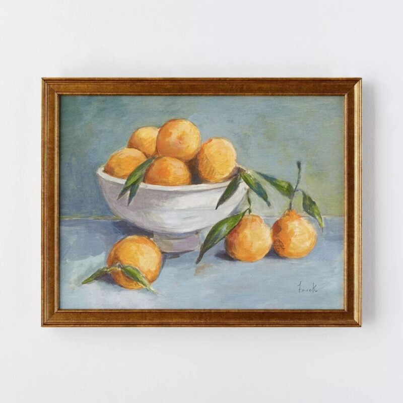 Target Wall Art - 18 x 14 Citrus Harvest Framed Wall Canvas Antique Gold - Threshold™ designed with Studio McGee