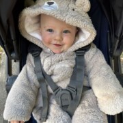 Baby Bear Squared ... Henry James in a Fred and Flo Bear Snow Suit - November 2025