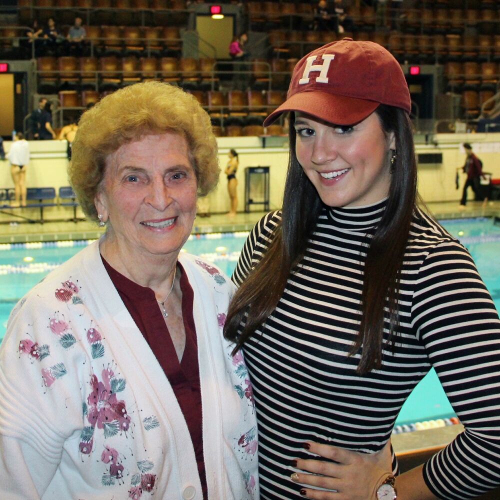 Harvard Swim Meet with Nana