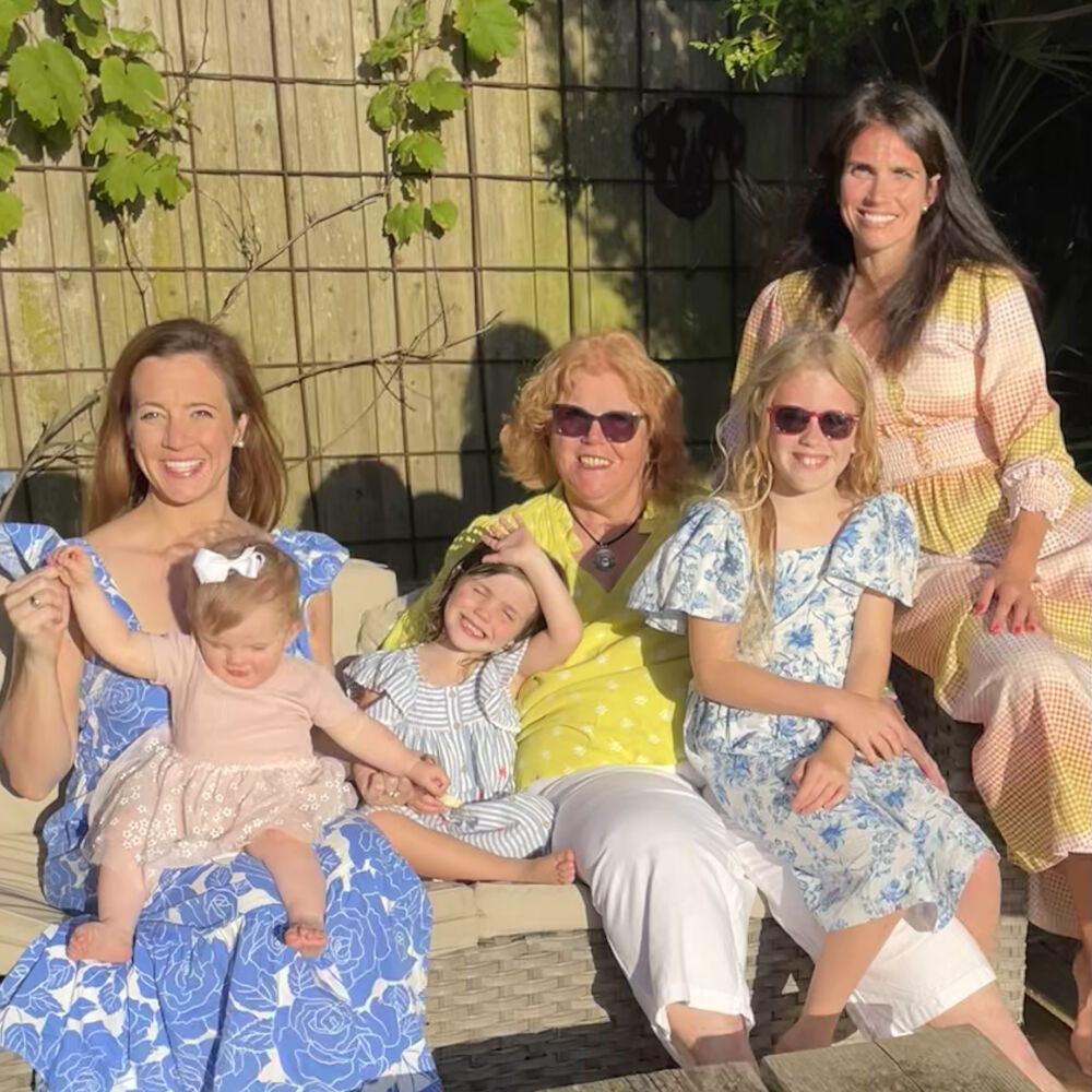 Sunny Garden Multi-Generational Photo