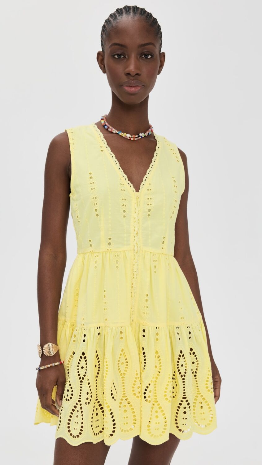 Seaside Vacation Vibes Playa Lucila Mini Dress Mini Dress in Butter Yellow