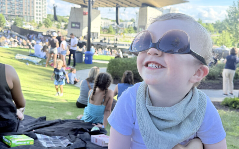Henry Enjoying his first concert at the Ballantyne Bowl